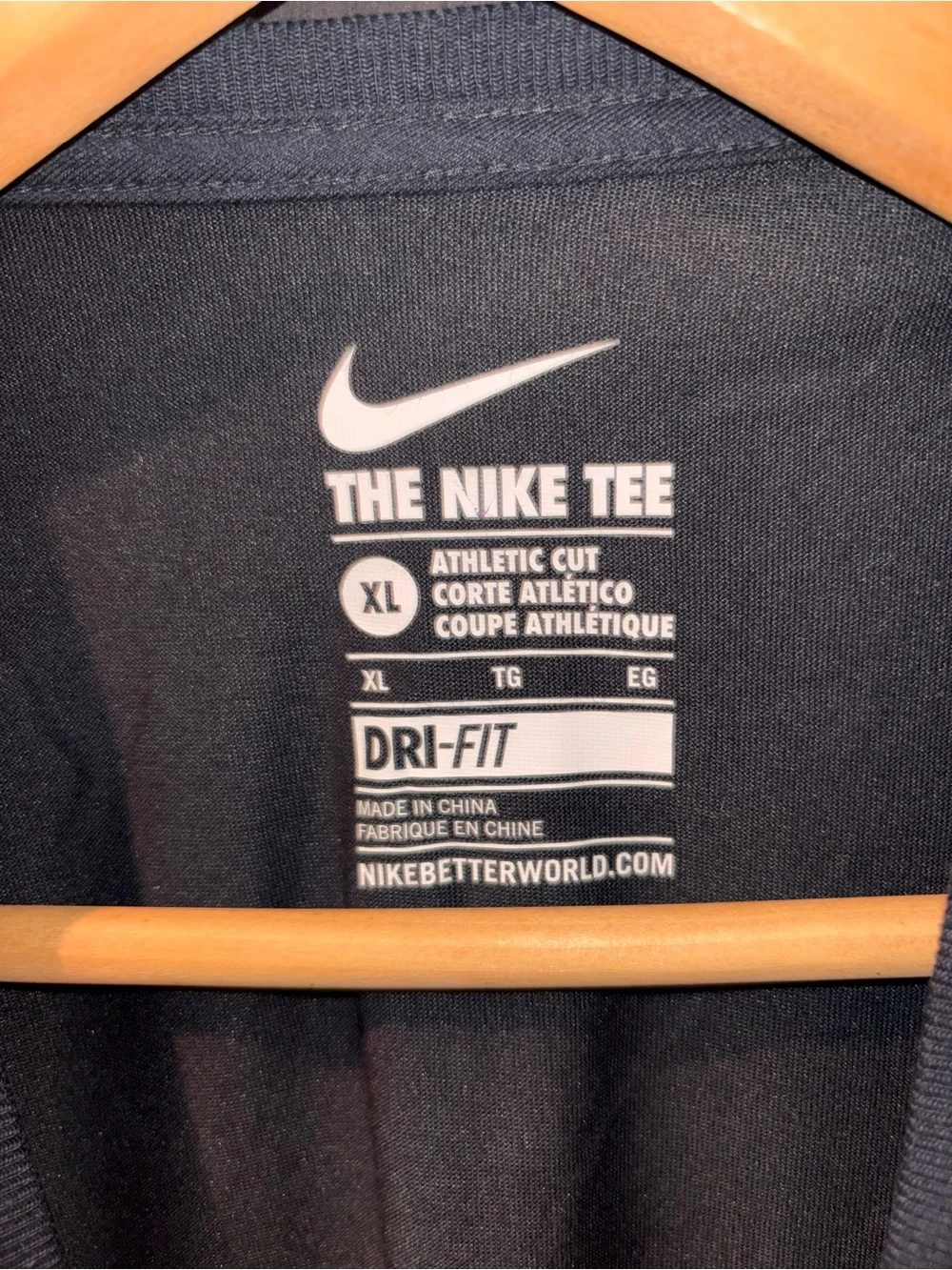 Nike Dri-FIT Flaming Basketball Hoop Graphic Tee Black XL Athletic Shirt